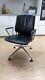 Vitra Meda Black Leather & Chrome Office Desk Chair