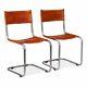 Vidaxl 2x Dining Chairs Genuine Leather Brown Office Kitchen Furniture Seat