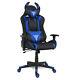 Video Gaming Racing Chair With Rgb Led Light Swivel Leather Computer Desk Office