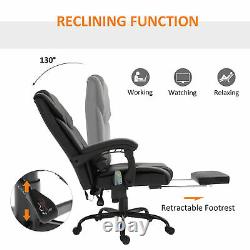 Vinsetoo 6-Point PU Leather Massage Chair Electric Angle Adjustable Remote Black