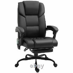 Vinsetoo 6-Point PU Leather Massage Chair Electric Angle Adjustable Remote Black