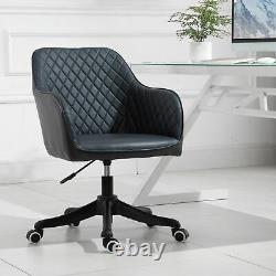 Vinsetto Diamond Pattern Office Chair with Massage Pillow Adjustable Height Grey