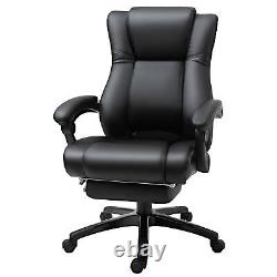 Vinsetto Executive Home Office Chair High Back Recliner, Foot Rest, Refurbished