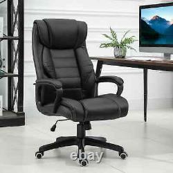 Vinsetto Faux Leather Massage Executive Office Chair Black