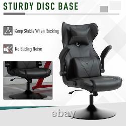 Vinsetto Gaming Chair Office Chair Swivel Rocker Pedestal Base Lumbar Support