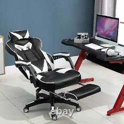 Vinsetto Gaming Chair Recliner with Wheels, Pillow, Footrest Home Office