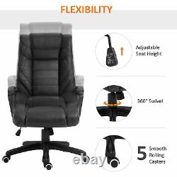 Vinsetto High Back 6 Points Vibration Massage Executive Office Chair, Black