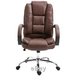 Vinsetto High Back Executive Office Chair Ergonomic 360° Swivel PU Leather Seat