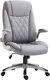 Vinsetto High Back Executive Office Chair Home Swivel Pu Leather Chair, Grey