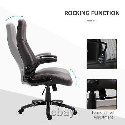 Vinsetto High Back Office Chair Adjustable Height Swivel Chair with Tilt Function