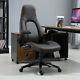 Vinsetto Office Chair 360° Swivel Ergonomic Adjustable Height Pu Leather Coffee