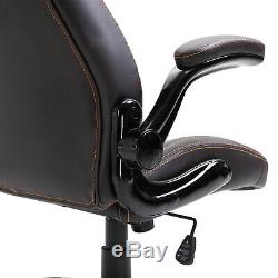 Vinsetto Office Chair 360° Swivel Ergonomic Adjustable Height PU Leather Coffee