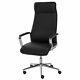 Vinsetto Office Chair Faux Leather High-back Swivel Desk Chair With Wheels, Black