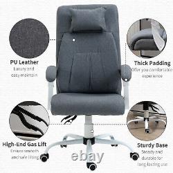 Vinsetto Office Chair with Massage Pillow Executive Reclining Adjustable Height