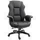 Vinsetto Piped Pu Leather Padded High-back Office Gaming Chair Black Refurbished