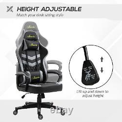 Vinsetto Racing Gaming Chair with Lumbar Support, Gamer Office Chair, Black Grey