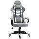 Vinsetto Racing Gaming Chair With Lumbar Support, Gamer Office Chair, Grey White