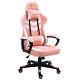 Vinsetto Racing Gaming Chair With Lumbar Support, Gamer Office Chair, Pink White