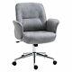 Vinsetto Swivel Computer Office Chair Mid Back Desk Chair For Home, Light Grey
