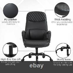 Vinsetto Vibration Massage Office Chair with Adjustable Height USB Interface Black