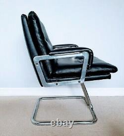 Vintage 1970s Executive Office Chair Black