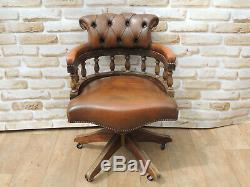 Vintage / Antique Captains Chesterfield Chair (UK Delivery possible)