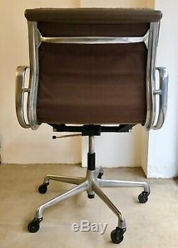 Vintage Eames Soft Pad for Herman Miller in Warm Grey Leather