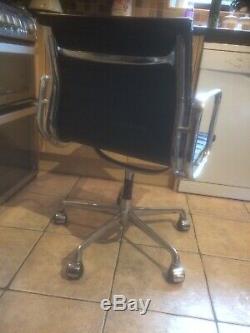 Vintage ICF Charles Eames Black Leather Original Chair 4 Available