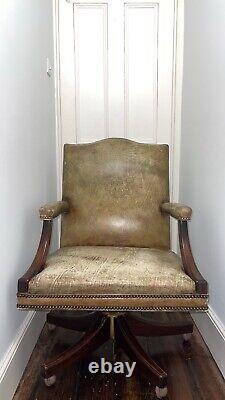 Vintage Leather Office Chair (Selling As Pair)