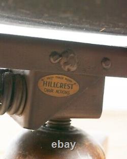 Vintage Leather Swivel Tilt Desk Office Chair Hillcrest Restored Brown