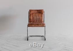 Vintage Tan Leather Chair office