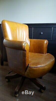 Vintage leather office chair great condition