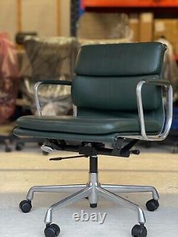 Vitra Eames EA217 Softpad Office Chair Green Leather