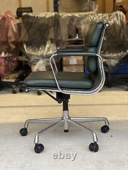 Vitra Eames EA217 Softpad Office Chair Green Leather DELIVERY