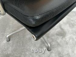 Vitra Eames Soft Pad Office Chair EA208 Black Leather Genuine