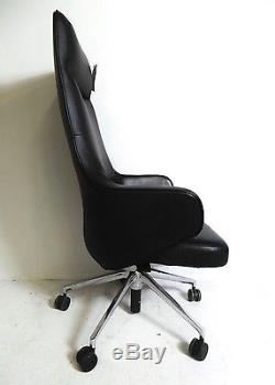 Vitra Grand Executive Designer High Back Leather Office Swivel Desk Chair