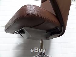 Vitra Grand Executive High Back Brown Leather Operators Chair