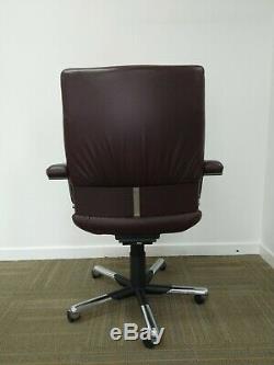 Vitra Mario Bellini vintage leather office chairs