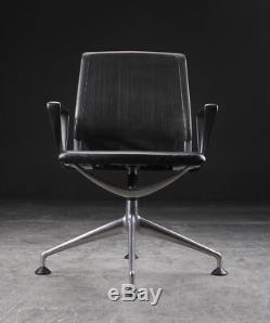 Vitra Meda Chair by Alberto Meda office Leather black Swiss italien Designer