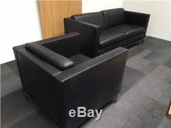 Walter Knoll Foster 500.2 Office Reception Leather Sofa And Chair