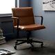 West Elm Cooper Mid-century Leather Swivel Office Chair