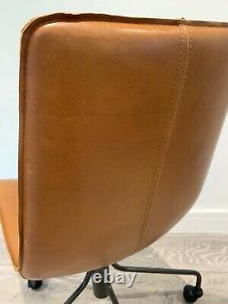 West Elm Slope Leather Office Chair