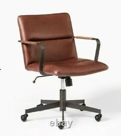 West elm Cooper Mid-Century Leather Swiver Office Chair, RRP £699