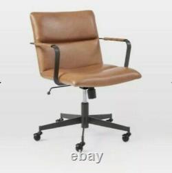 West elm Cooper Mid-Century Swiver Leather Office Chair, RRP £699