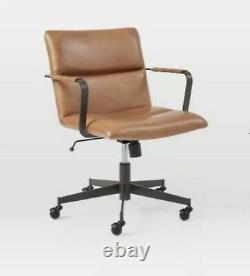 West elm Cooper Mid-Century Swiver Leather Office Chair, RRP £699