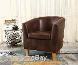WestWood Faux Leather PU Tub Chair Armchair Dining Room Modern Office Furniture