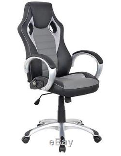 X ROCKER Sound Office VIDEO GAMING CHAIR Bluetooth Wireless Audio Leather CHAIR