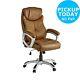 X-rocker Leather Effect Executive Chair Brown
