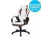 X-rocker Leather Effect Gaming Chair White