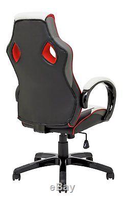 X-Rocker Leather Effect Gaming Chair White